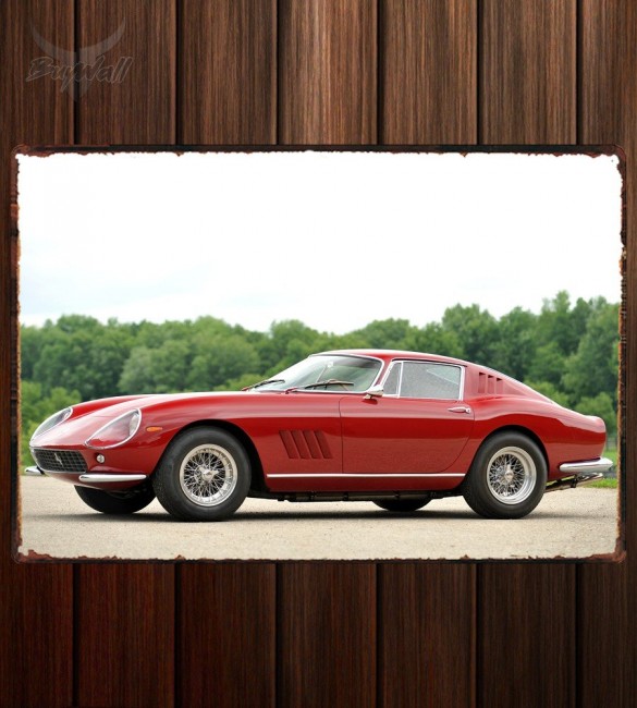 Металлическая табличка Ferrari 275 GTB 6C Scaglietti Shortnose 261 Металлическая табличка Ferrari 275 GTB 6C Scaglietti Shortnose 261